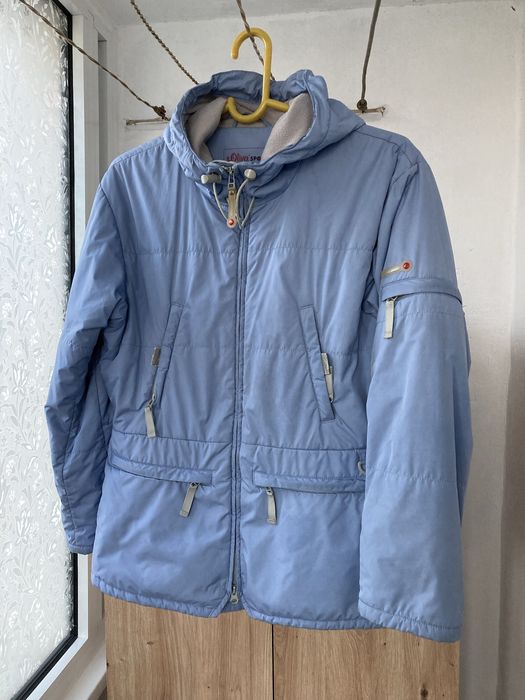 Geaca dama S.Oliver Sports, M/L, bleu, cu gluga