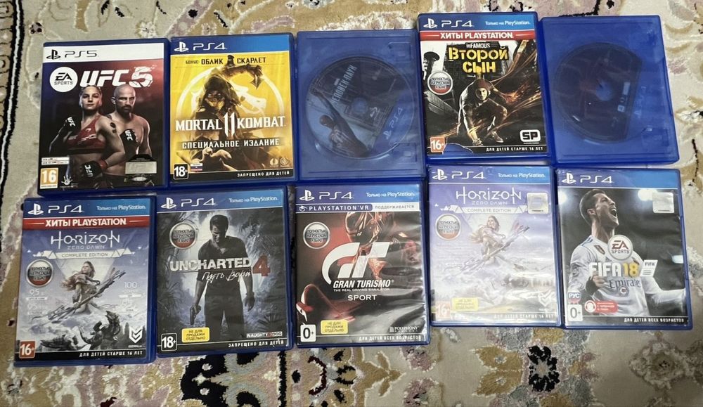 Диски на PS4 и PS5 в идеальном состоянии