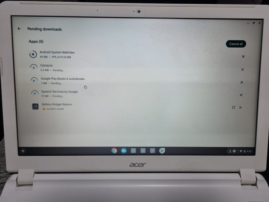 vand laptop Acer CB5-571 Chrome Os..15.6"..quad core..4 gb.