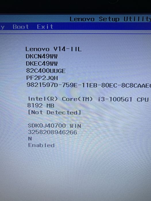 Laptop functional pt  piese Lenovo V14 IIL Intel i3 generatia a 10 a