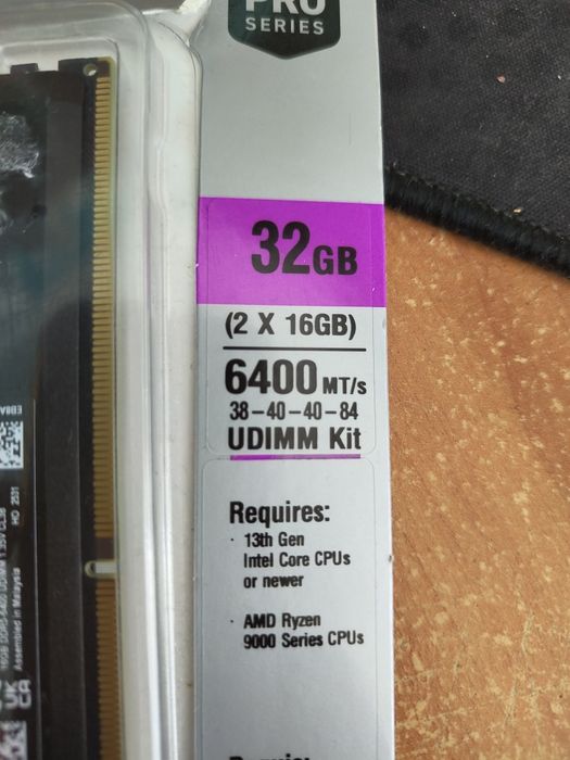 Crucial DDR5 PRO 2x16 6400 MT/s