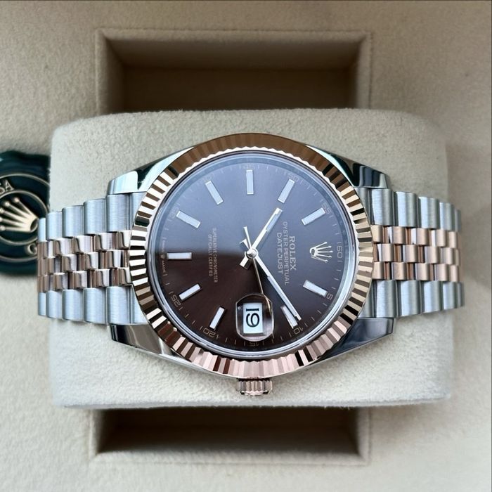Rolex Datejust  41,mm dial chocolate