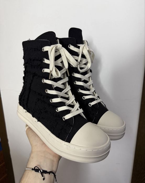 Rick Owens Slashed Black