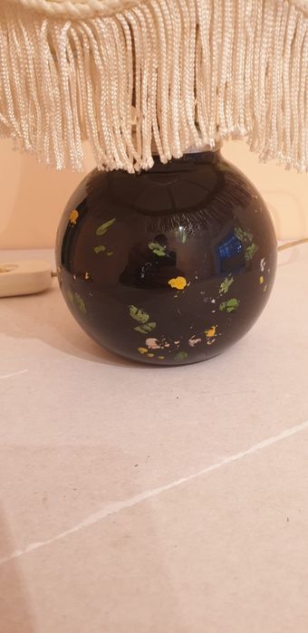 Accesoriu decorațiune lampa vintage colectie sticla Franța 1940