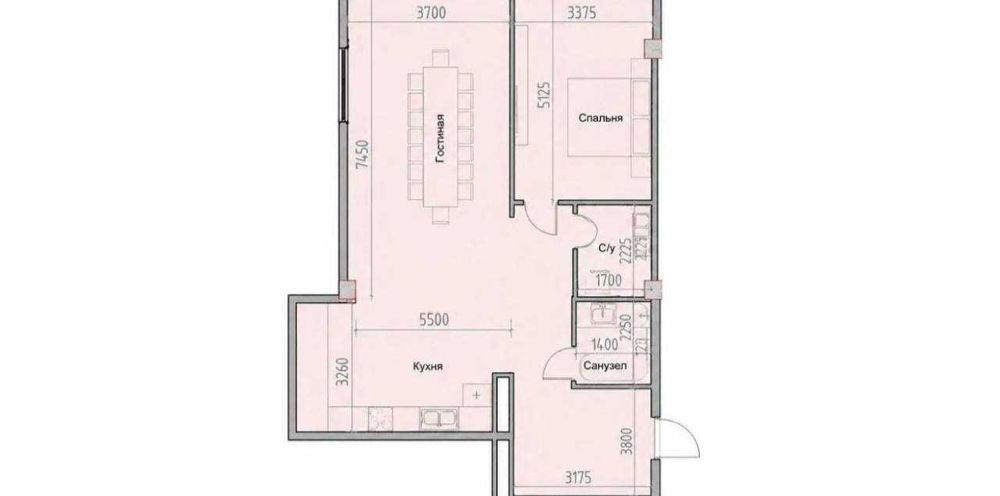 3-х комнатная в ЖК «Mavera Town» ID: 7637