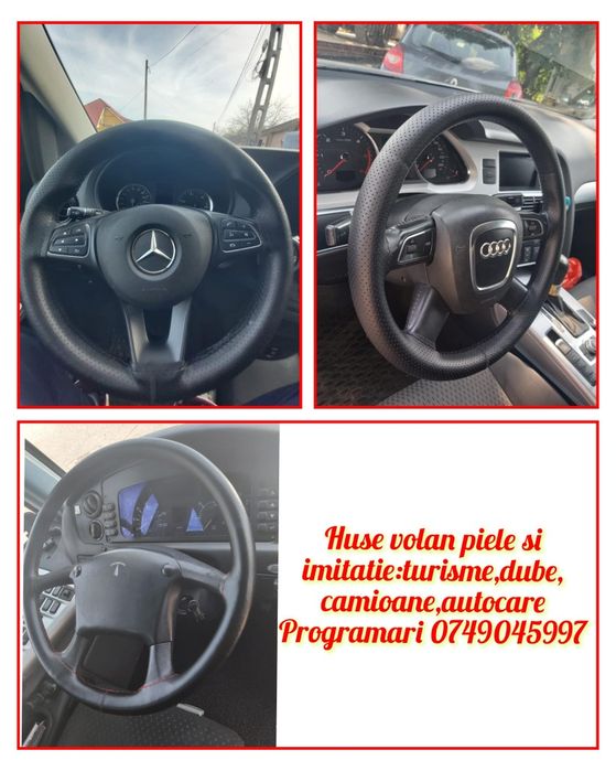 huse piele și imitatie volan care se cos