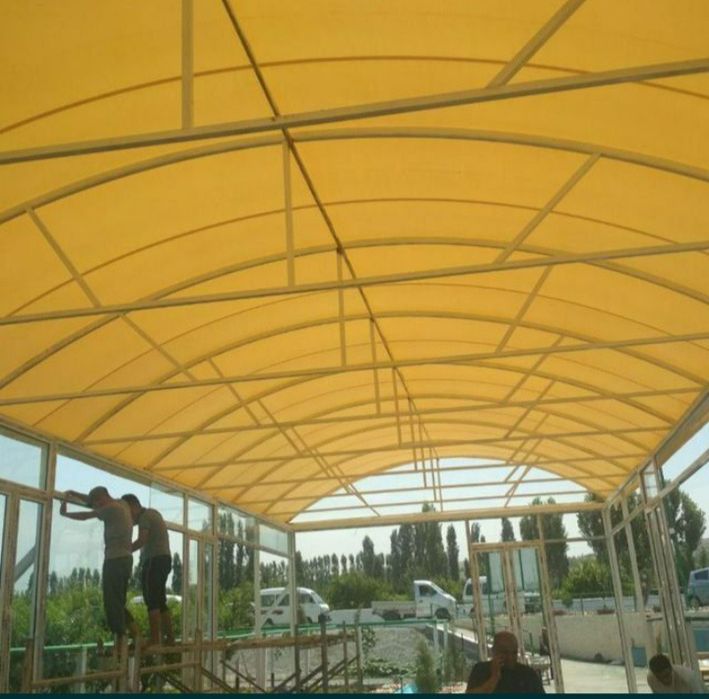Baner  xizmati bassen tent ustonovka банер хизмати бассейн тент устано