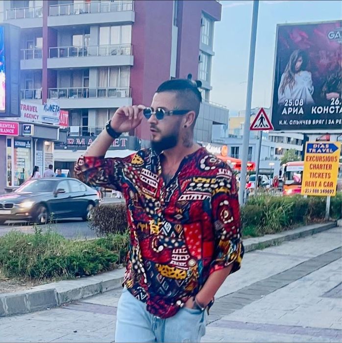 Афро риза рядък модел