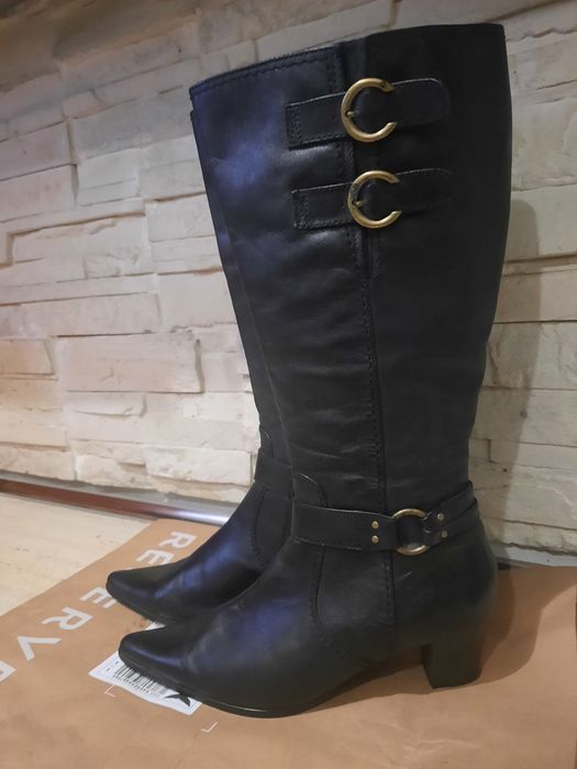 Cizme piele imblanite 40, Ghete piele naturala,imblanite,40,Pantofi 40