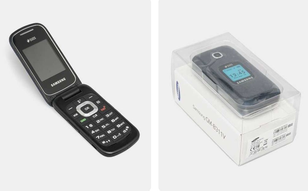 Кнопочный телефон Samsung Gusto 3 Flip GM-B311V Duos GSM, 2 SIM