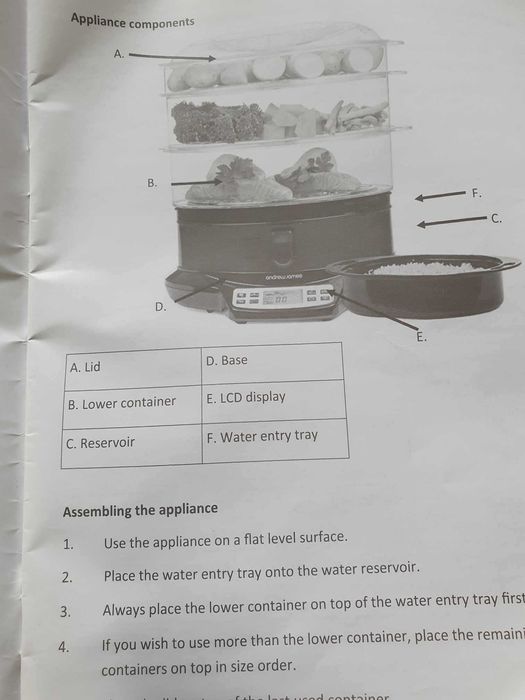 Уред за готвене на пара