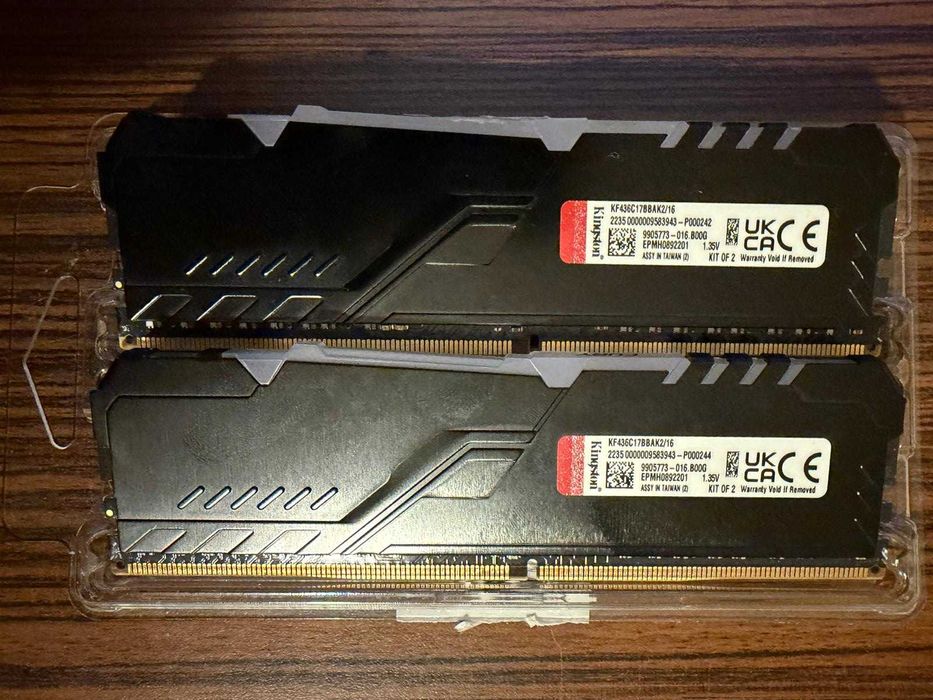 Kingston Fury Beast RGB 16GB (2x8GB) DDR4 3600MHz CL17 – Gaming