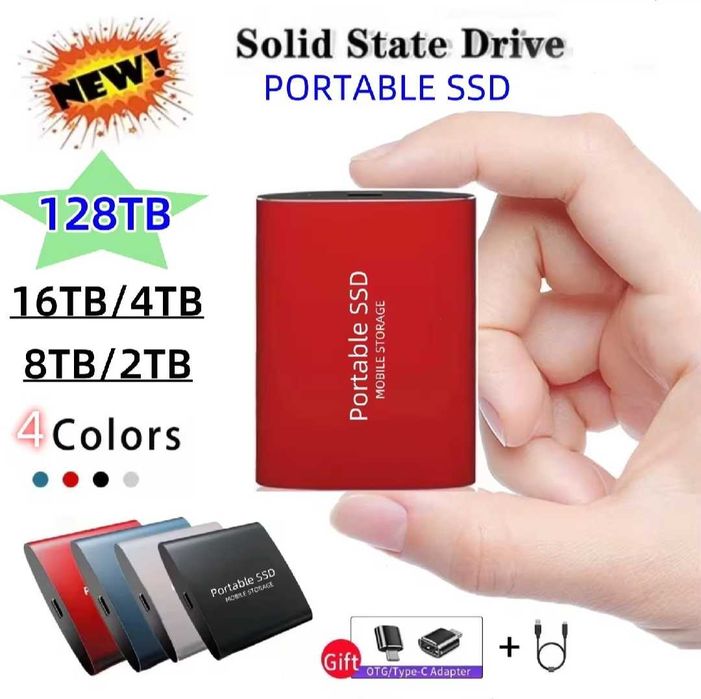 Xiaomi SSD Оригинален твърд диск  128TB твърд диск с възможност за безплатна доставка до Speedy автомат