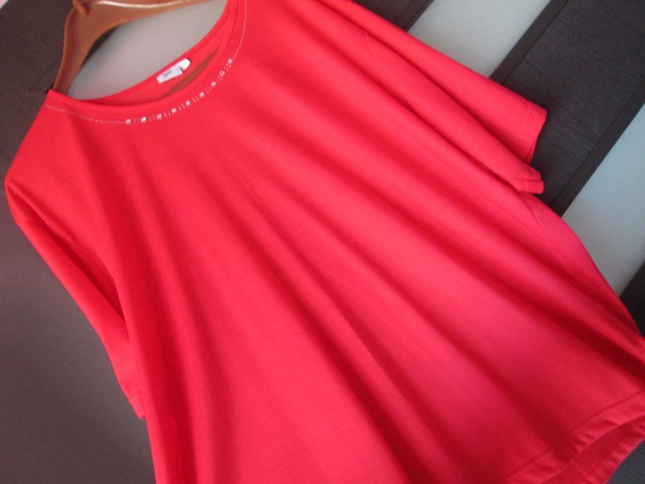 tricou rosu elegant dame XXXL