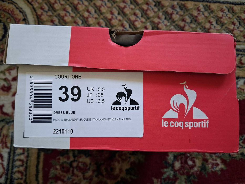 Adidasi Le Coq Sportif Court One marime 39, noi, in cutie