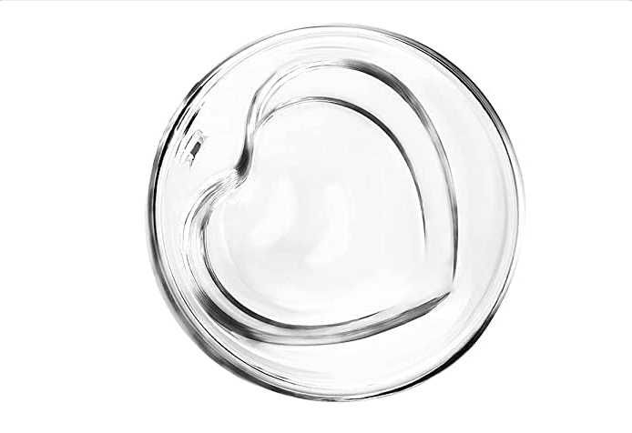 Термоустойчиви чаши сърце с двойно дъно за кафе, чай, капучино 180 мл