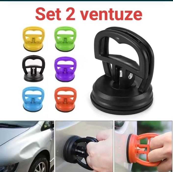 Set 2 ventuze îndreptare tabla ușă bară capota aripa , Ventuze