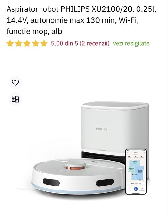 Aspirator robit Philips 2100 cu functie mop