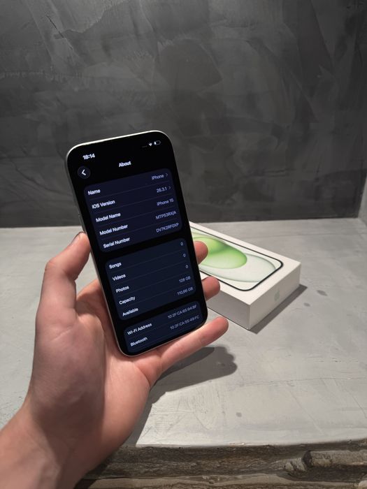 КАТО ЧИСТО НОВ Iphone 15 Green, 89% батерия