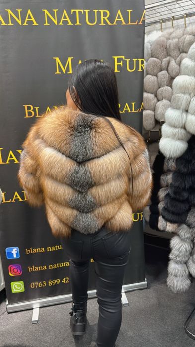 Haina din blana naturala, full blana