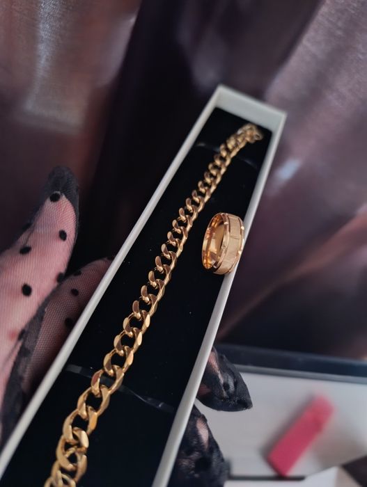 Мужской трос -цепочка в золотом цвете,не темнеет