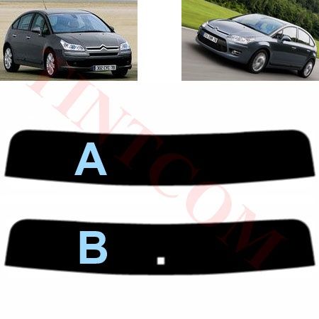 Citroen C4 (5 врати, хечбек, 04 - 10) - Фолио за затъмняване на стъкла