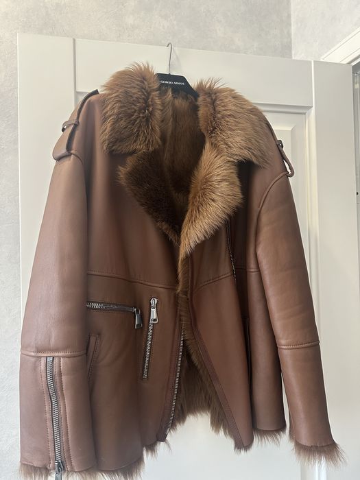 Натуральная дубленка,модель авиатор