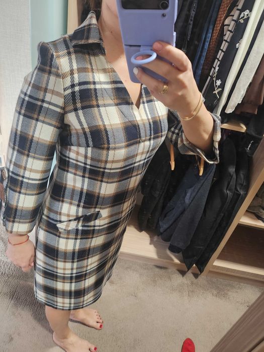 Рокля карирана Lucy размер М