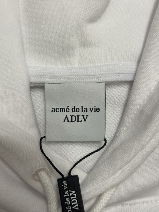 Худи adlv, белое, плотный хлопок