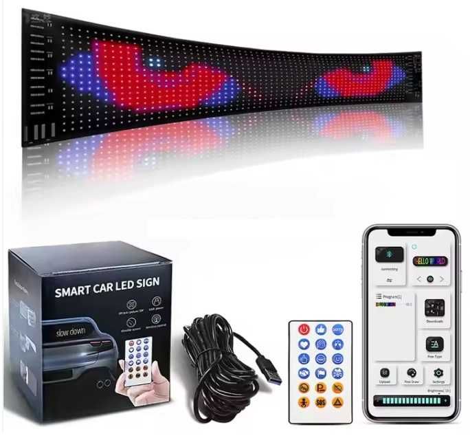 LED Лента С Смарт Контрол За Камион и Кола, 49.2x11см