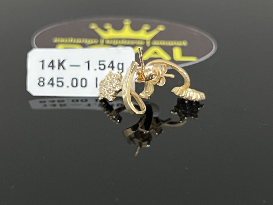 Bijuteria Royal CB : Cercei dama aur 14K  1,54 grame