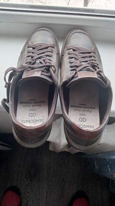 Кроссовки кожа маде Бразилия