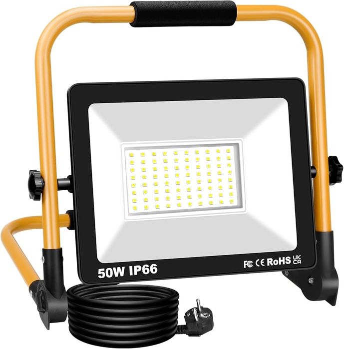 RIGIDON Lumină lampa proiector de Lucru LED 50W 5000LM Portabilă – IP6