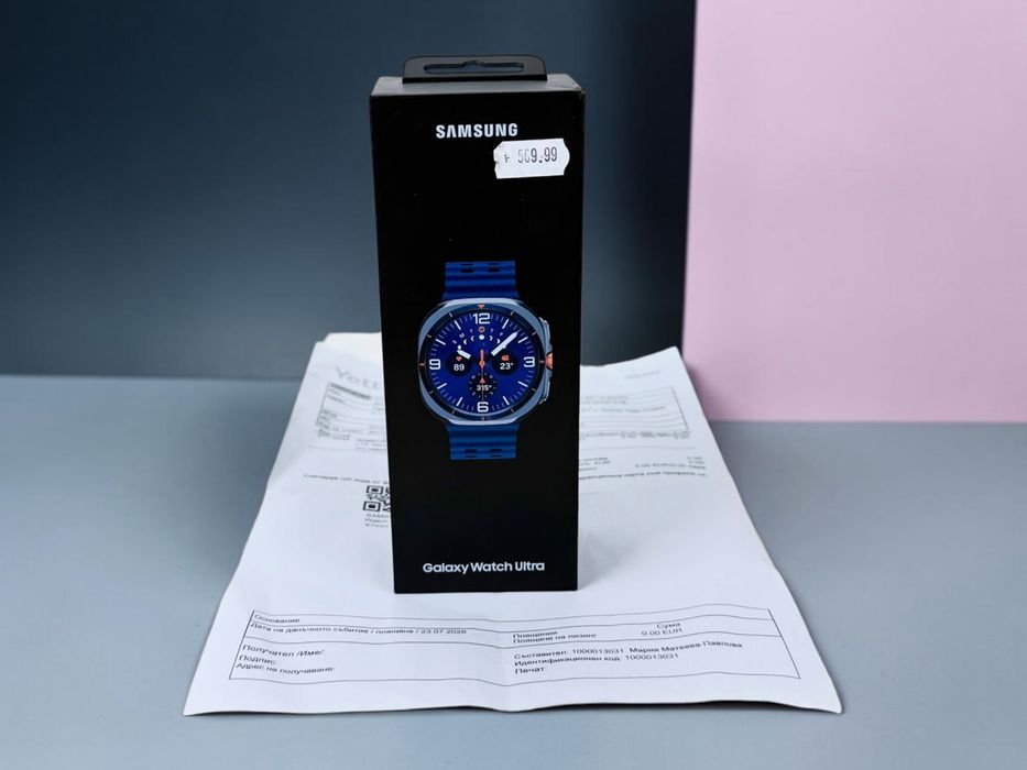 НОВ! Samsung Galaxy Watch Ultra 2025 LTE 47mm Blue 3г. Гаранция!