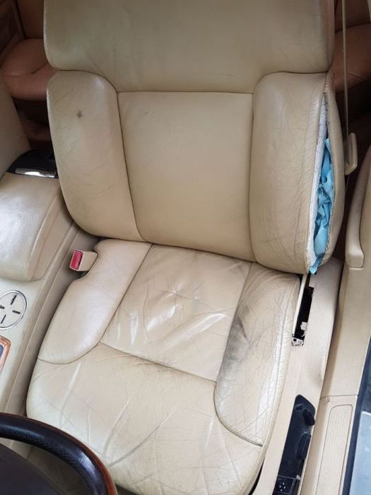 Set Scaun / Scaune si Banchete Piele Crem cu Incalzire Fata / Spate VW Phaeton 2002 - 2010