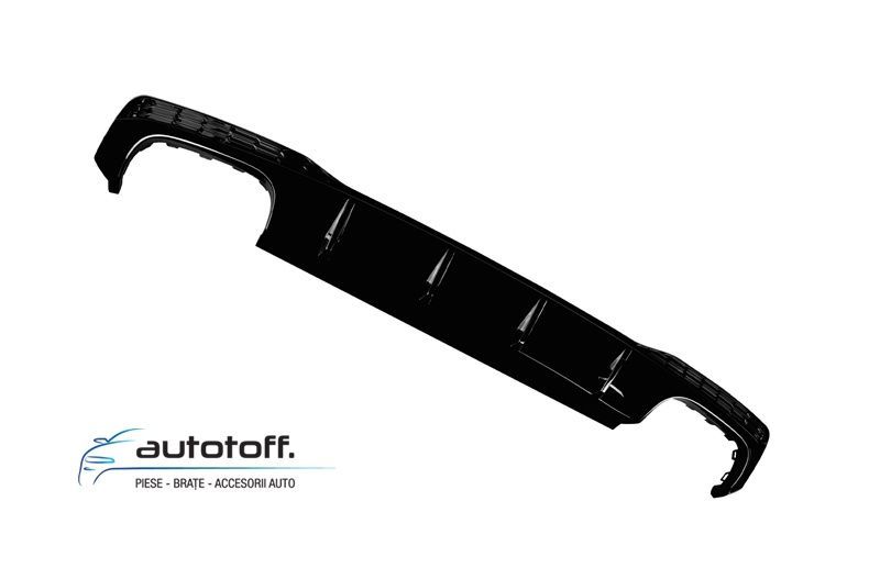 Difuzor bara spate compatibil Audi A7 C8 Sportback (2018+) S7 Black Design