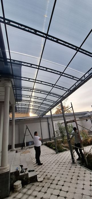 Ковка ишлари! Мустаҳкам решетка, замонавий навес, чиройли ограждения