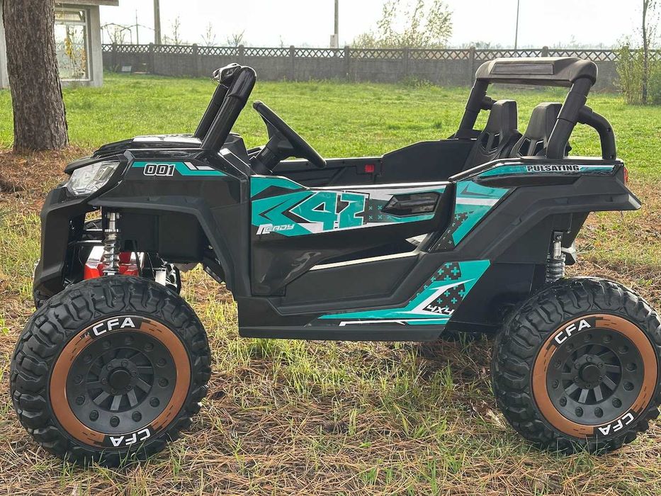 UTV electric pentru copii 2-8 ani,2 locuri 4x4 300W, 24V 8Ah, Premium