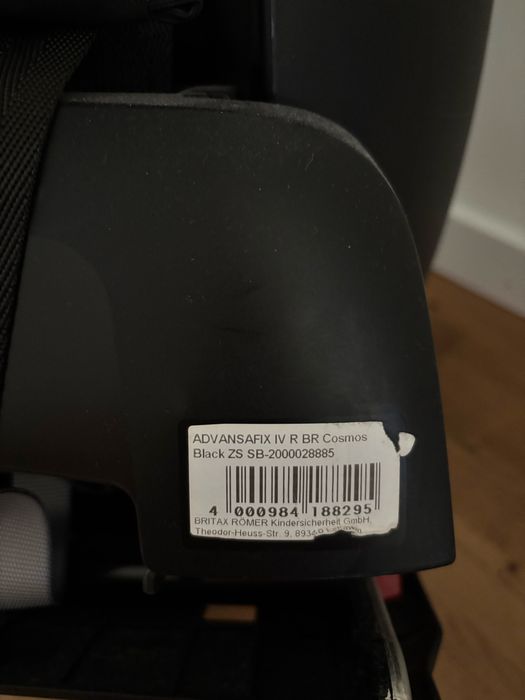 Britax Romer Advansa Fix IV, 9-36 kg, stare f bună