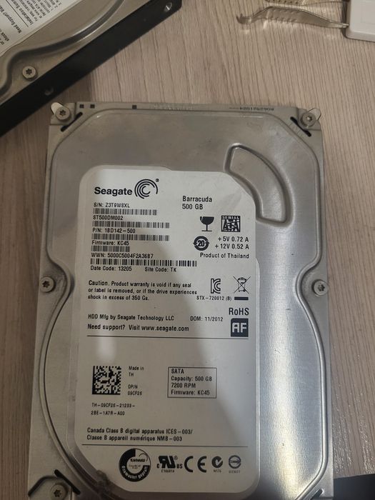 Продам жёсткий диск 250gb и 500gb