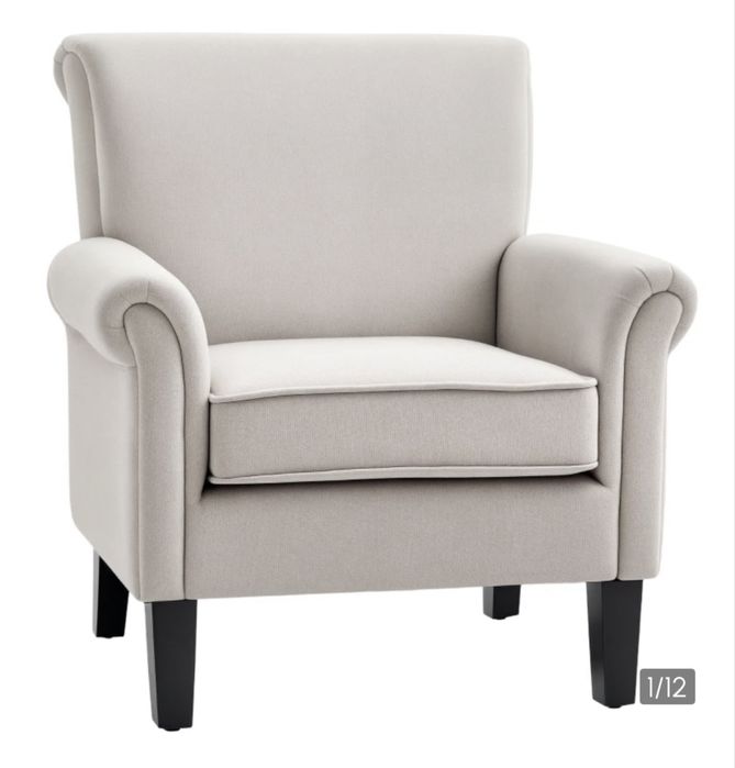 Fotoliu  pentru living , stil Nordic , gri HOMCOM x3buc