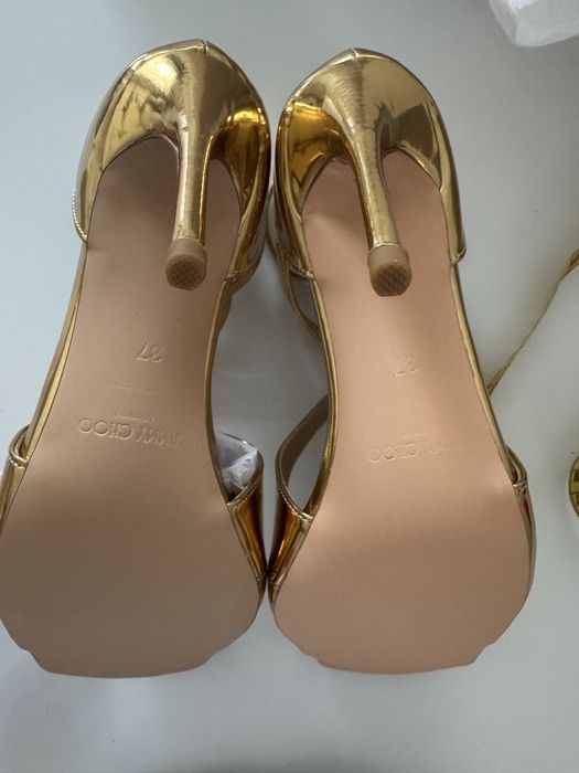 sandale aurii jimmy choo 37
