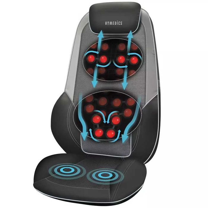 HoMedics CBS-2016-GB Shiatsu Max 2.0 Heat масажор за гръб и рамене(сив