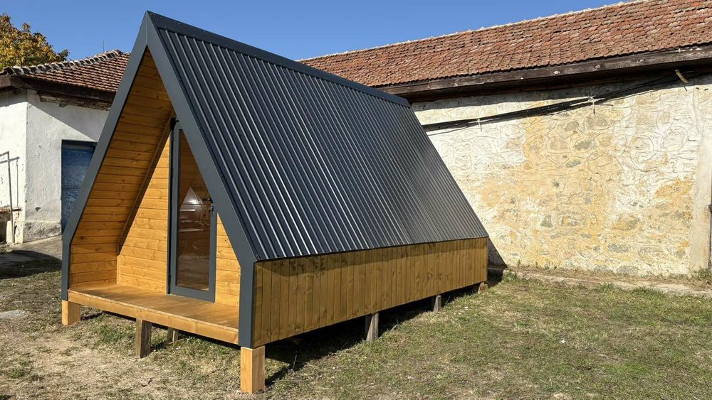 A-frame сглобяеми дървени къщички