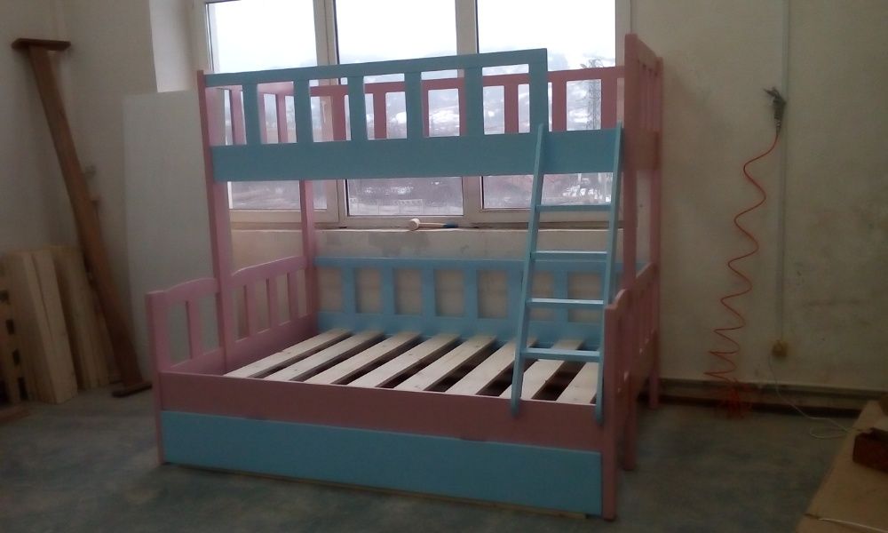 TRANSPORT GRATUIT.Pat etajat pt 3 persoane cod 3006