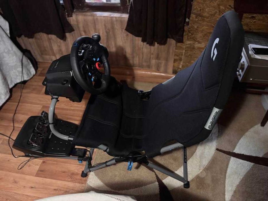 Рейсинг симулатор Logitech, седалка,волан G29, шифтър
