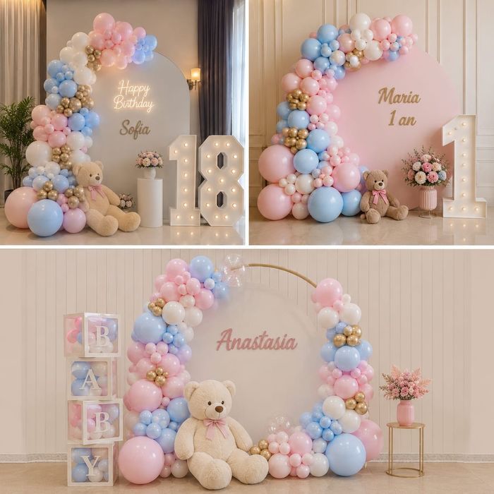 Arcade baloane personalizate – decor evenimente festive, botez