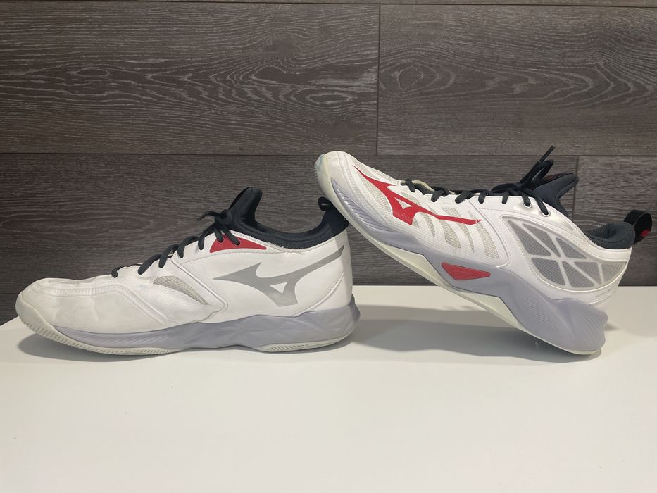 MIZUNO Wave Dimension hallsko herre White