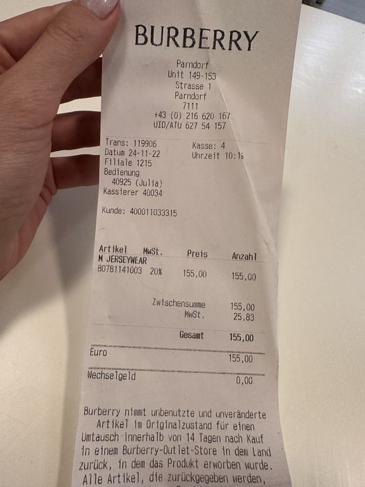 Burberry Тениска