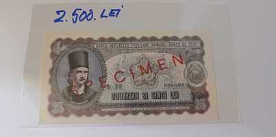 Romania 5 Lei 1952 Specimen